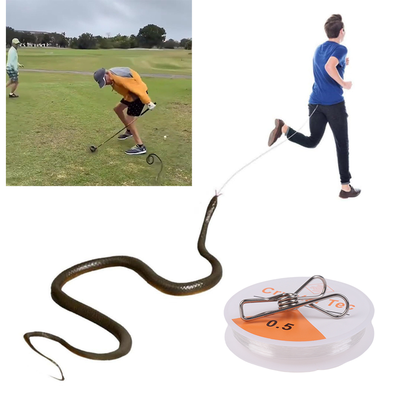 Outdoor Snake Prank with Strin - Prank Toys 评论和价格