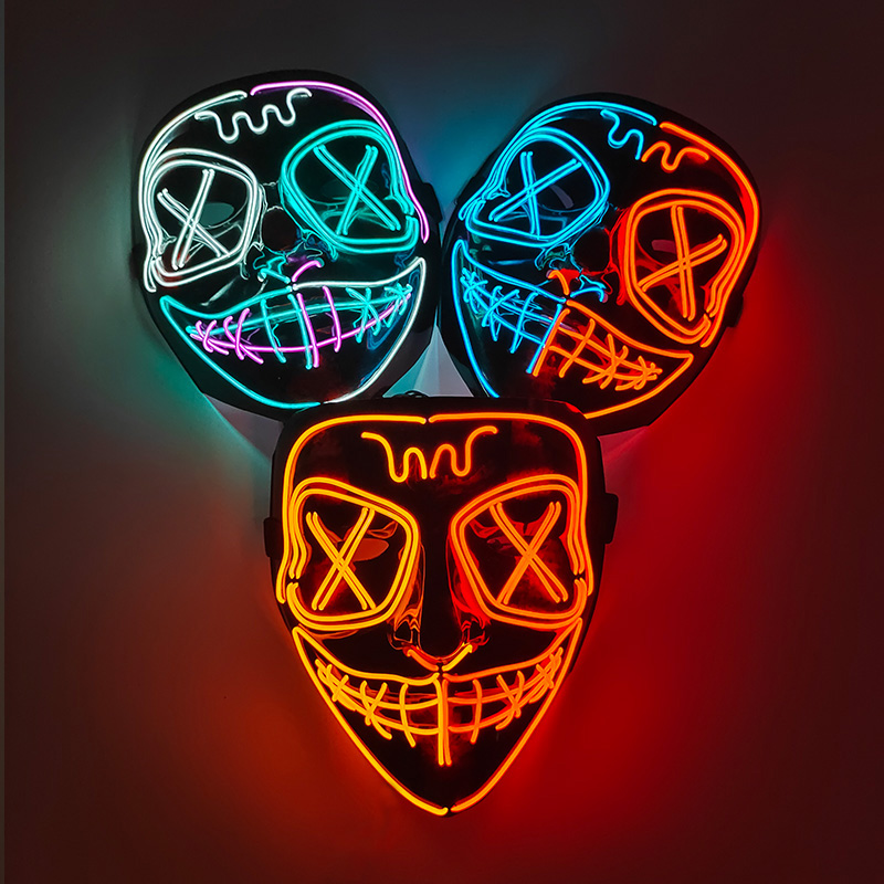 Wireless Full Face Purge Mask  - Led Purge Mask Halloween 评论和价格