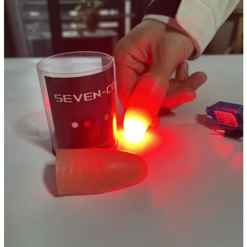 Super Light Seven Colors LED L - Thumb Tip Magic Trick Set 评论和价格