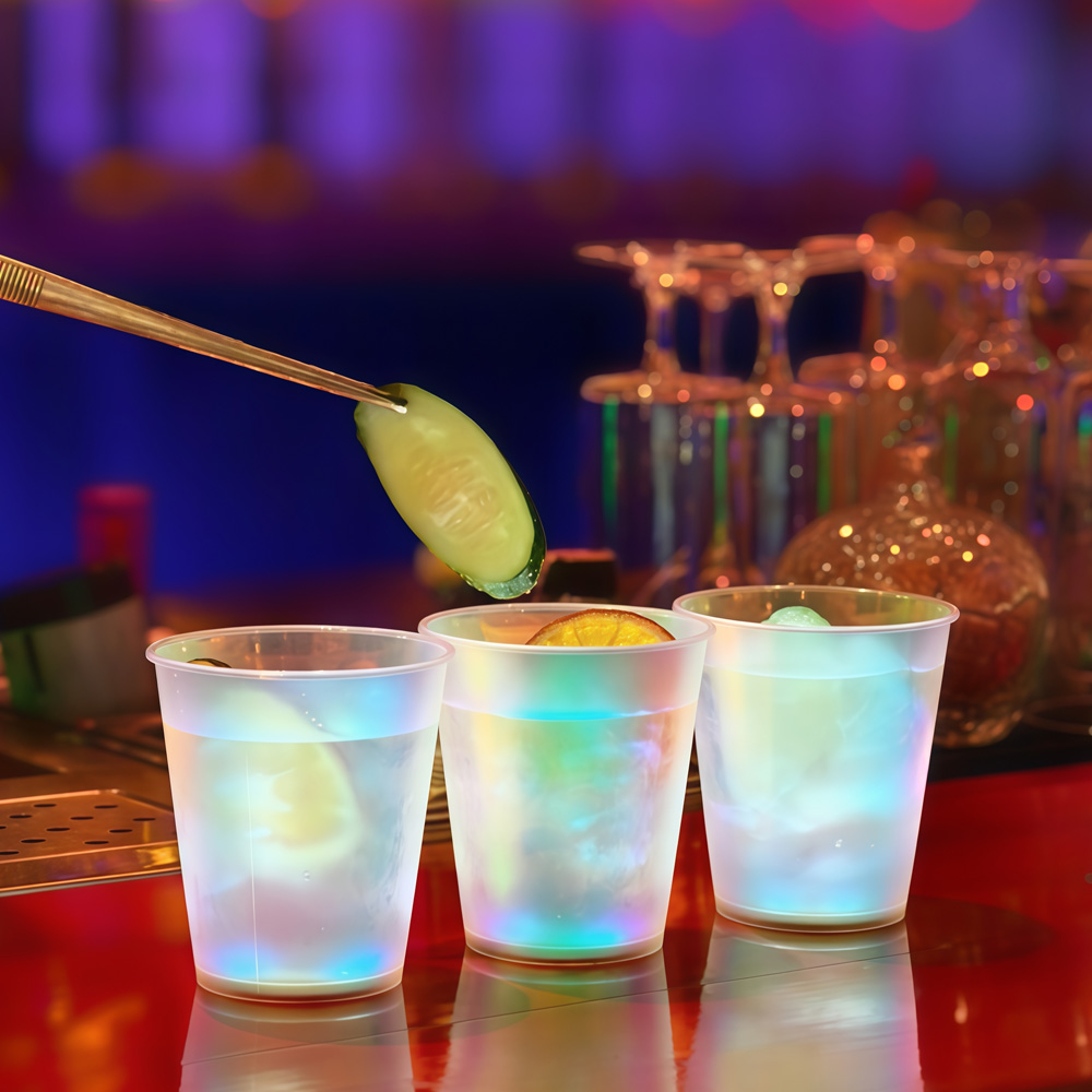 10pcs LED Glow in The Dark Cup - Glow In The Dark Party Glasses 评论和价格