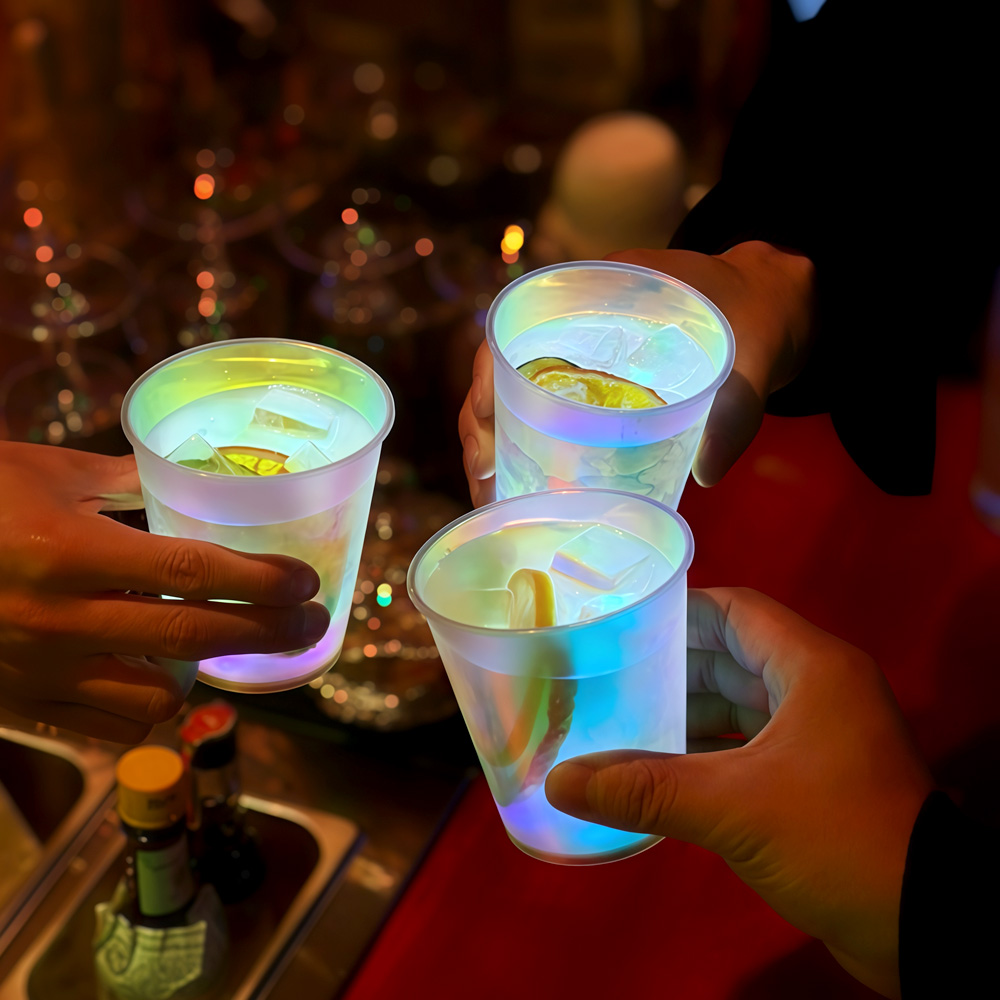 10pcs LED Glow in The Dark Cup - Glow In The Dark Party Glasses 评论和价格