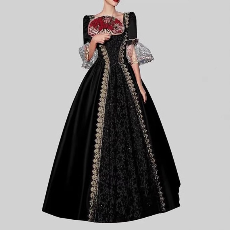 S‑5XL Women New Medieval Renai - Medieval Renaissance Dress Women 评论和价格