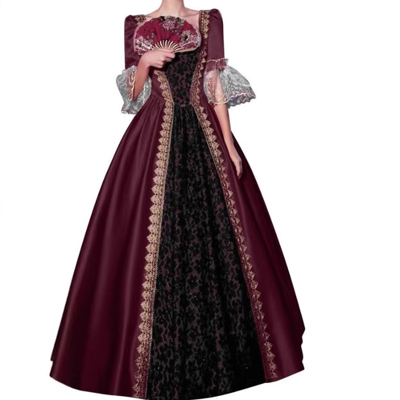 S‑5XL Women New Medieval Renai - Medieval Renaissance Dress Women 评论和价格