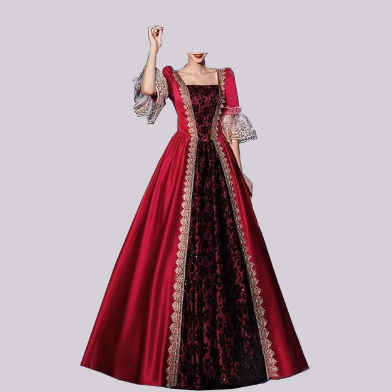 S‑5XL Women New Medieval Renai - Medieval Renaissance Dress Women 评论和价格