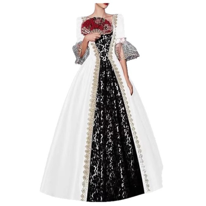 S‑5XL Women New Medieval Renai - Medieval Renaissance Dress Women 评论和价格