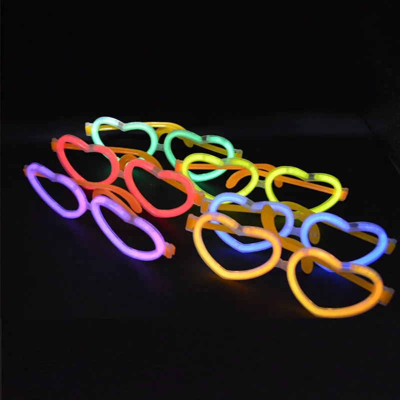 20 Sets Festive DIY Luminous H - Glow In The Dark Party Glasses 评论和价格