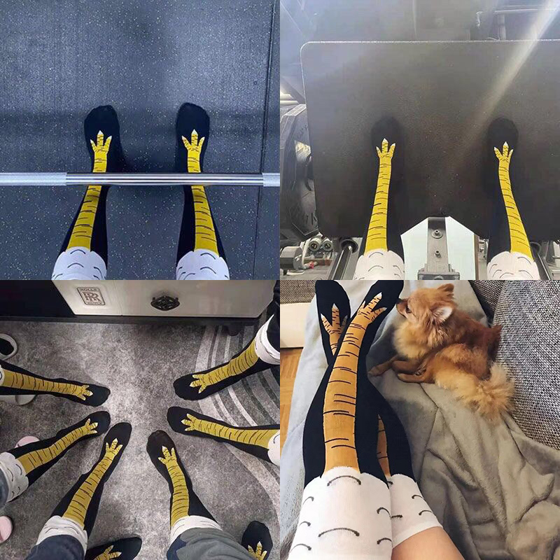 Women Chicken Paws Socks Anime - Funny Chicken Leg Socks 评论和价格