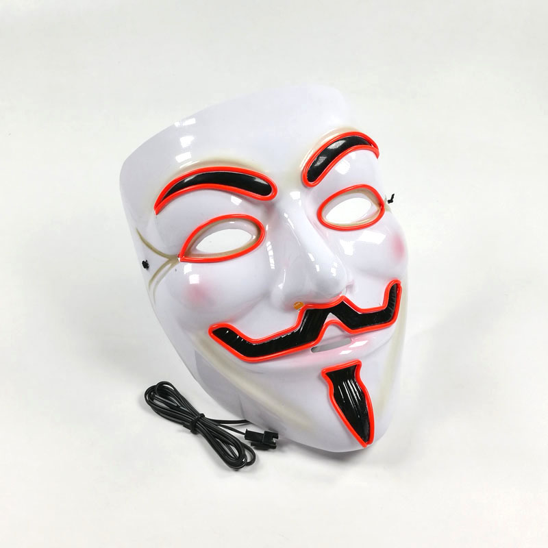 Vendetta LED Mask Movie Theme  - Led Purge Mask Halloween 评论和价格