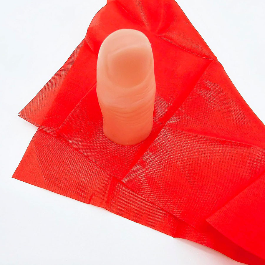 Scarf-Vanish Magic Thumb Tip F - Thumb Tip Magic Trick Set 评论和价格
