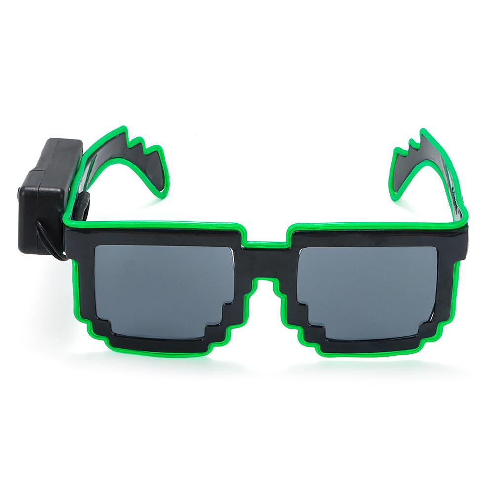 Novel Mosaic LED Glasses Wirel - Glow In The Dark Party Glasses 评论和价格