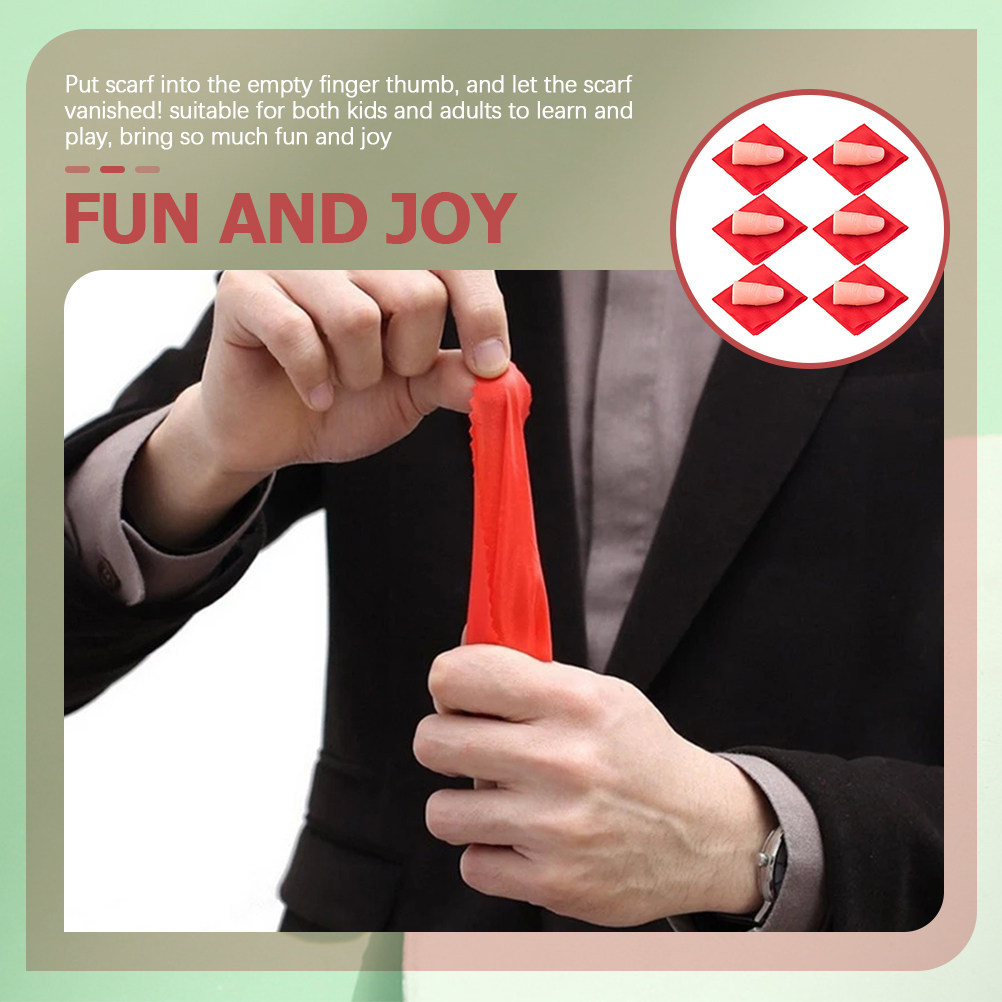 Disappearing Silk Magic Trick  - Thumb Tip Magic Trick Set 评论和价格