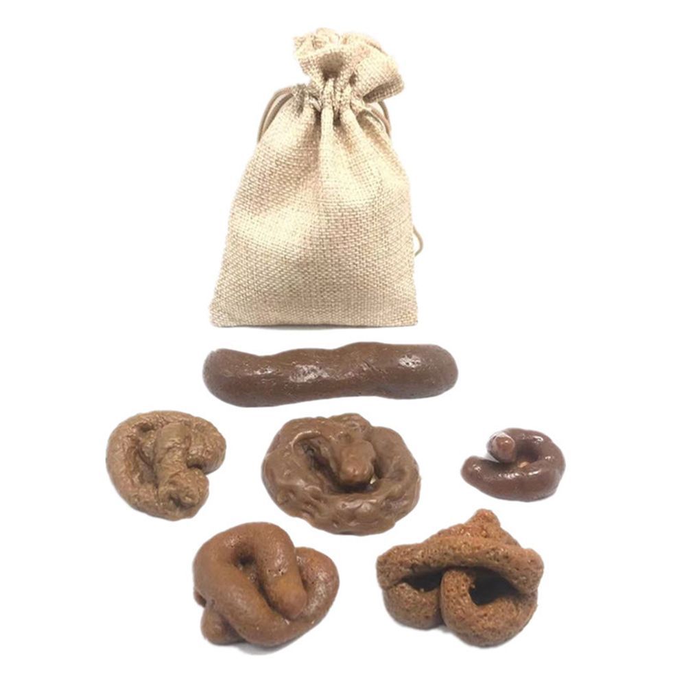 6Pcs Turd Tricky  Antistress F - Fake Poop Gag Gift 评论和价格