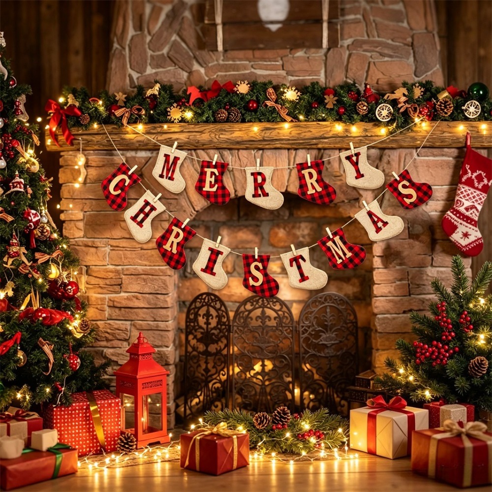 Sock-shaped Christmas Hanging  - Party Supplies 评论和价格